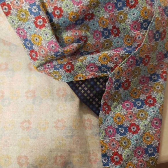 LUCHIANO Visconti Men's Floral Short Sleeve Button Shirt - Size XL - Picture 6 of 16